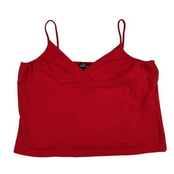 Vintage Y2K No Boundaries 2000s Red Babydoll Cami Tanktop - Picture 1 of 4